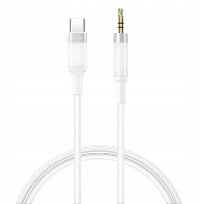 Kabllo audio XO NB-R279B, USB-C në 3.5mm, 1m, e bardhë