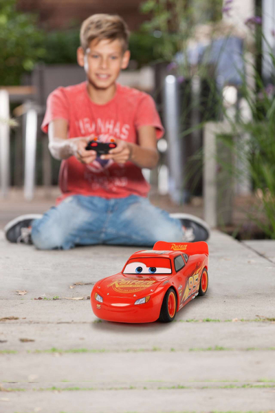 Makina me pult Dickie Toys Cars 3 Turbo Racer Lightning McQueen, 2.4 GHz, shkalla 1:24, e kuqe