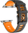 Rrip për orë të mençur 4wrist Apple Watch 38/40/41 mm, i zi/portokalli