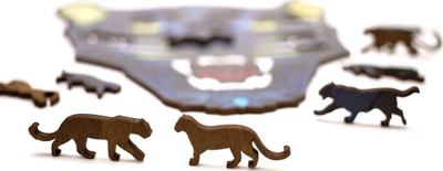 Puzzle 3D druri EcoWoodArt Pantera, 102 pjesë