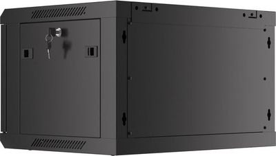 Kabinet muror rrjeti Lanberg WF01 6406 10B, 19", 6U, i zi