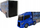 Set lodrash kamion policie Leantoys, transportues me 12 makina, plastike, blu