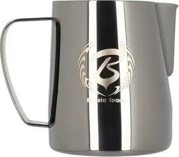 Krige qumështi Barista Space Milk Jug, 600 ml, çelik inox, e zezë