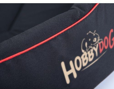 Shtrat qeni Hobbydog Foam Bed R9, codura, me shkumë, i zi me putra