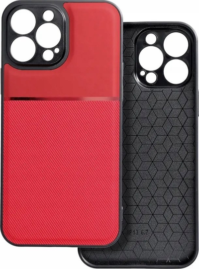 Këllëf telefoni Forcell NOBLE për iPhone 11, TPU dhe polikarbonat, i kuq