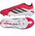 Këpucë futbolli pa lidhëse Adidas Predator League FG, për fëmijë, për bar natyral, rozë e bardhë e zezë