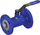 Rubinet sferik uji WKP 2a, 1.6–4.0 MPa, me flange, blu