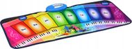 Tapet muzikor edukativ Rainbow Piano, me melodi dhe efekte zanore, shumëngjyrësh
