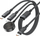Kабел 3во1 Acefast C6-11, USB C 2x USB C Qi, 100W, 1.2m, црн