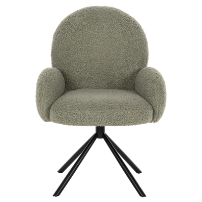 Kolltuk rrotullues Winon 65x67x92Hcm (HM9778.08), gjelbër/ zezë