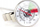 Термометар за млеко Rhinowares Long, аналоген, 18 cm, сребрен