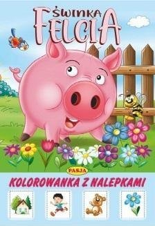 Книга за боенка за деца Пиги Фелција, формат А4, 8 страници, на полски јазик