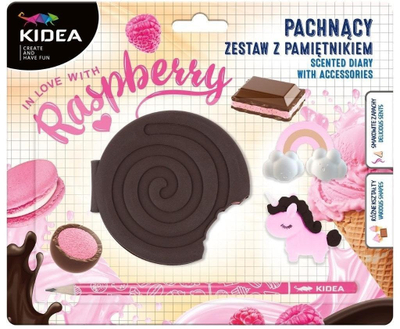 Ditari me aromë Derform Scented Diary Raspberry Cream, 215x180mm, shumëngjyrësh