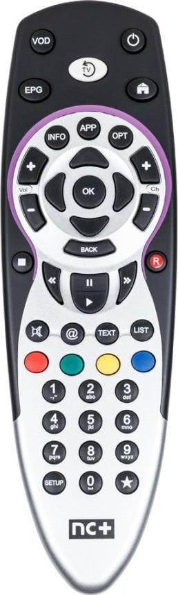 Telekomandë Pilot RTV, për NC+ Recorder, e zezë
