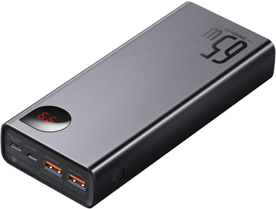 Baseus Adaman Metal Power Bank, 20000 mAh, 65W, Black