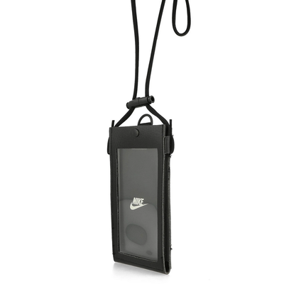 Çantë telefoni Nike Premium Phone Crossbody Case 92800618780, me rrip të rregullueshëm, me dritare touchscreen, e zezë