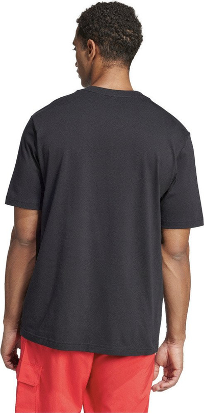 Bluzë adidas Essentials Linear Single M JE8993, pambuk 100%, për burra, e zezë