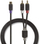 Kabllo subwoofer Nedis, 2x RCA mashkull në RCA femër, 0.2m, antracit