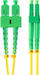 Kabëll optik Lanberg FIBER PATCHCORD, SM SC/APC në LC/APC, duplex 2m, i verdhë