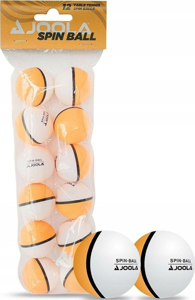 Toptha pingpongu Joola Spinball, set 12 copë, për stërvitje, të bardhë