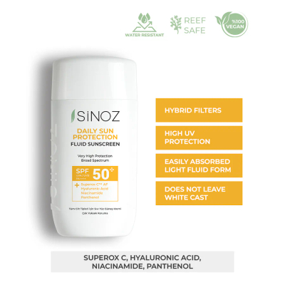 Krem kundër diellit Sinoz Daily Sun Protect Fluid SPF 50+, 50ml