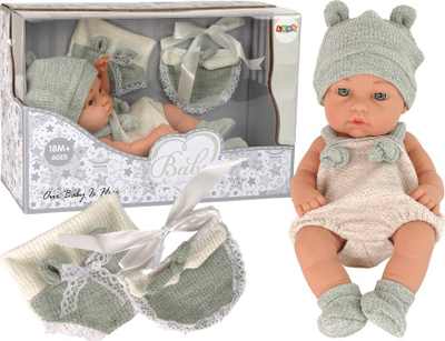 Kukull beb Leantoys Sweet Baby, 30cm, e gjelbër