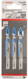 Set tehesh sharrë elektrike Bosch Professional T121 BF, 3 copë, për metal