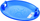 Slita Gliding Speed Saucer, diametër 66.5 cm, blu