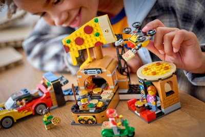 Set lodër LEGO City 60496 Pizza Delivery, 494 pjesë, 6+