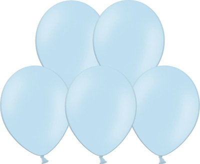 Balona Strong Pastel Baby Blue, 27cm, 10 copë, blu pastel