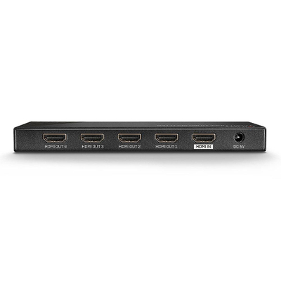 Ndarës HDMI Lindy 2.0, 4 porta, 18 Gbps, i zi