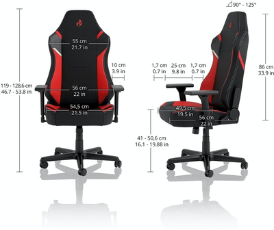 Karrige Nitro Concepts X1000, e zezë / kuqe