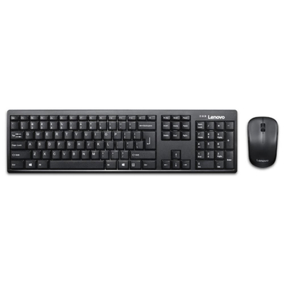 Set tastierë dhe mi Lenovo 100 Wireless Combo GX30L66303, pa kabllo, i zi