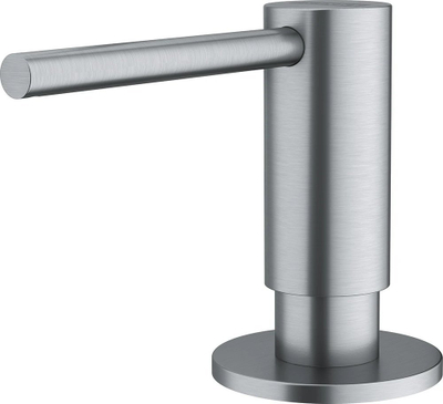 Dispenzer sapuni Franke Atlas, 350ml, çelik inox, ngjyrë inox e lëmuar