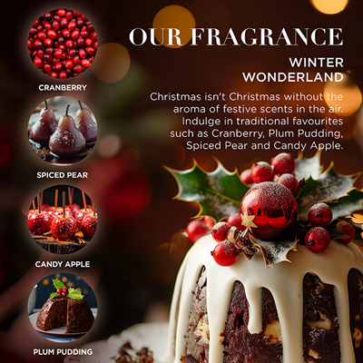 Set për femra Baylis & Harding Winter Wonderland, krem dushi 250 ml + shkumë për vaskë 250 ml + krem duarsh 30 ml + qiri aromatik 60 g