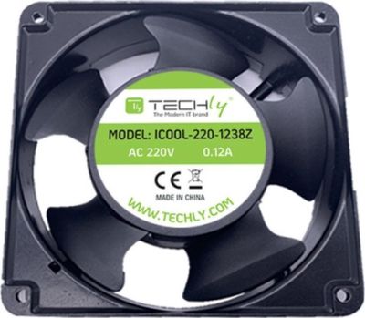 Ventilator PC Techly Fan for PC 120x120x38, 120mm, 220V, i zi