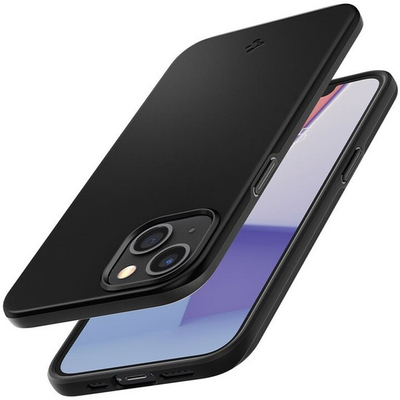 Mbrojtëse Spigen Thin Fit për Apple iPhone 13 mini, e zezë
