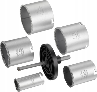 Set korona betoni Stanley, 33‑83 mm, karabit tungsteni, gri