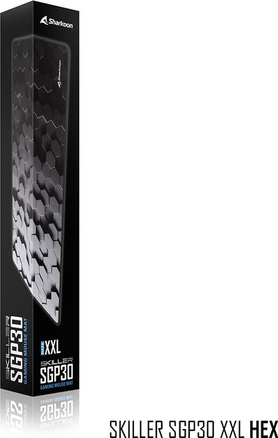 Mousepad Sharkoon Skiller SGP30 XXL Hex, sipërfaqe lojërash, i zi