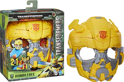 Maskë lojrash Hasbro Transformers Bumblebee, 2 në 1, për kalamaj 6+, e verdhë