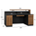 Banak recepsioni Supreme HM2362, 200x62x104 cm, melaminë, gri me dru lisi