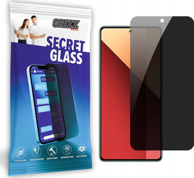 Xham mbrojtës GrizzGlass Matte SecretGlass për Xiaomi Redmi Note 13 Pro 4G, efekt privatësie, kundër refleksit, transparent