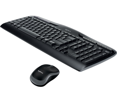 Set tastierë dhe maus Logitech MK330, wireless, 2.4 GHz, i zi