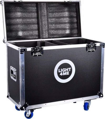 Kuti transporti Light4Me Venom Spot Ring 200W Case, 2 ndarje, me rrota, e zezë