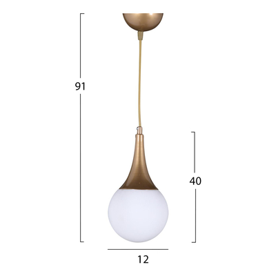 Llambë tavani metalike 12×91 cm (HM7517.02)