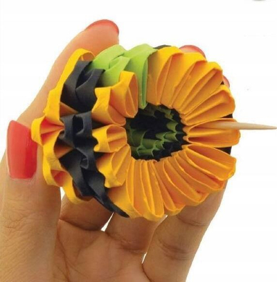 Set kreativ 3D origami HQ Invento Kërmilli, 132 copë, për kalamaj 8+