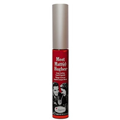 Сјај за усни theBalm Meet Matt(e) Hughes Devoted, мат, долготраен, црвен