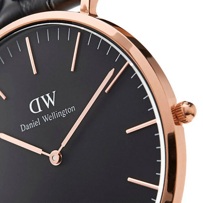 Orë dore Daniel Wellington Classic 40 Sheffield RG Black DW00100127