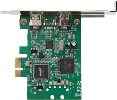 Kartë zgjerimi StarTech 2-portë PCI Express FireWire 1394a, 400 Mbps, low profile, ngjyrë argjendi