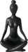 Figurinë dekorative Boltze goca “Woman Yoga”, 10cm, e zezë